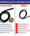Upgraded Dishwasher Door Gasket Seal Replacement W11196317 for Most 24 Inch Dishwashers, durable vs flimsy comparison