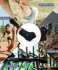 Ankle Brace For Women And Men With Compression Foot Support For Sprained Ankles Injury Recovery Pain Relief For Running And Basketball Medium Size All Day Comfy shown in sports activities like running, basketball, hiking, and gym.