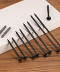 2 Inch Lag Screws Set For Outdoor Wood Projects, 57 Pieces, Black Carbon Steel, T30 Torx Bit Included, Washer Head, Rust Resistant