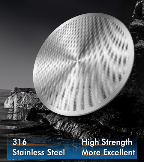 Espresso puck screen, 316 stainless steel, 53.3mm diameter, 0.2mm ultra-thin portafilter filter