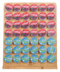 Bamboo Keurig K Cup Holder Organizer holds 42 pods for coffee bars offices and kitchens large countertop display rack