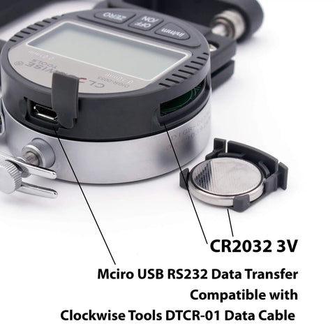 Digital Thickness Gauge DTGR-0055 0-0.4 Inch 10mm With 0.0005 Inch 0.01 mm Resolution, Dual Unit Conversion, No-Fuss Big LCD 1.6 Inch By 0.7 Inch, Auto Off, Built For Soft Materials Like Paper Leather Film Fabric Rubber
