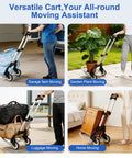 Lightweight Folding Hand Truck With No Sweat Compact Design And Hella Easy Storage For Sweet Everyday Moves And Multi Purpose Utility Dolly Cart With Smooth Rolling Wheels used for moving various items.