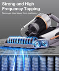 Beast Mode Graphene Heated Mattress Vacuum With Ultra Violet Light And Dust Sensor For Beds And Couches 550W cleaner removing dust from mattress.