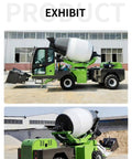 Badass Heavy Duty Self Loading Concrete Mixer Truck designed for continuous commercial concrete supply with green chassis and white drum.