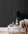 Dope Charcoal Black Crocodile Texture Wallpaper Non Pasted Needs Adhesive Embossed 3D Wall Covering in room decor