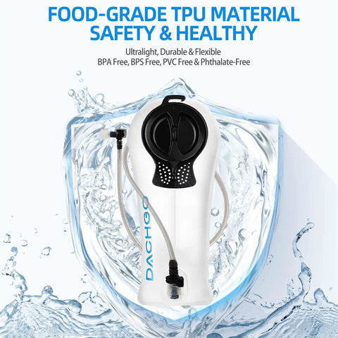 Hydration Bladder With 4 In 1 Cleaning Kit, 3L Capacity Water Reservoir with wide mouth, in splash of water, BPA free