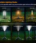 Rechargeable Camping Lantern With Stand And Telescopic Pole 8000mAh Power Bank 8 Modes Waterproof Stepless Dimming light modes