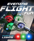 Dope RC Stunt Plane For Kids And Adults With LED Jet Fighter and colorful LED lights for evening flight fun.