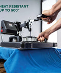 Using heat press with Three Pack PTFE Sheets In Multiple Sizes Non Stick Transparent Reusable Sheets Extra Thick And Heat Resistant