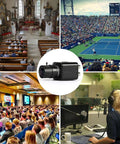 HD SDI Security Camera 2MP 1080P With 1/2.8 High Sensitivity CMOS 2.8-12mm Manual Varifocal Lens Digital CCTV Surveillance CVBS Output WDR OSD Menu DC 12V 1A Power Adapter Included For Crystal Clear Day Night Monitoring with diverse scenes showcasing various monitoring environments.