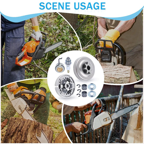 Sprocket Clutch Drum Kit Built Tough With Three Eighths Inch 7T Needle Bearing For MS290 MS390 MS310 Chainsaw Replacement Parts in use