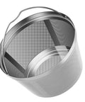 8-12 Cup Reusable Filter Basket For Basket Style Coffee Makers, Dishwasher Safe 18/8 Stainless Steel, Replacement For Mr Coffee