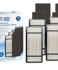 Filter H With Pre Filter Replacement Pack For Tower Air Purifier Models HPA 050 060 061 150 160 HHT 055 155 Includes Four Premium Filters And Four Pre Filters For Easy Swap Compatible With HRF H1 H2 B1 B2 Great For Home And Office Use.