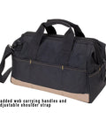 BigMouth 22 Pocket Tool Bag With Wide Opening 12 Inside Pockets And 10 Exterior Pockets Heavy Duty Build with reinforced handles