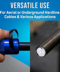 Hardline Coring And Stripping Tool Kit For 540QR Cable with aluminum body and cable stripping view