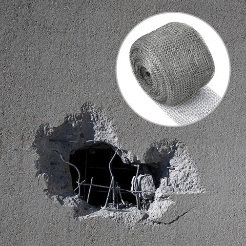 Top Grade Hella Durable Stainless Steel Mesh Roll Wire Crack Blocker Rust Proof Hole Filler Draft Guard for wall gap repair