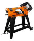 Heavy Duty Metal Band Saw With Stand For Home Shop, Auto Shutoff, Vertical Or Horizontal Use, Built Tough Blade Speeds 80 120 200 FPM, Mitering Vise 0-45 Degrees, Durable Black Finish