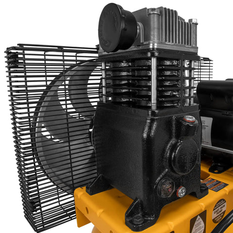 This DeWalt 30 Gallon Vertical Air Compressor Is A Pretty Sweet Deal For Pro Contractors Who Need Heavy Duty Power. With Max 175 PSI Pressure And Oil Lube Engine You Can Run Any Air Tool Without Hassle. The Electric Motor Is Super Quiet And Efficient So