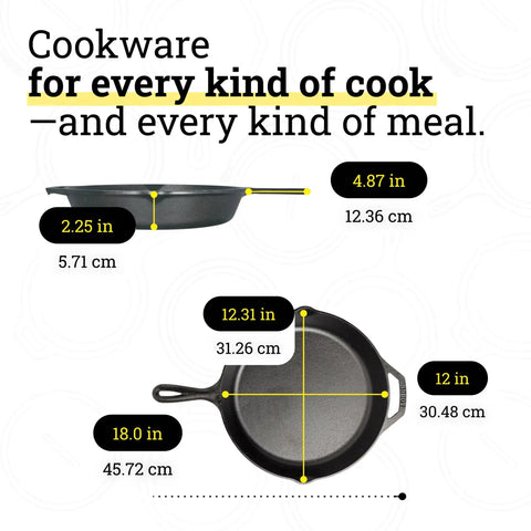 All American Cast Iron Skillet 10.25 Inch Pre Seasoned Frying Pan With Teardrop Handle dimensions diagram