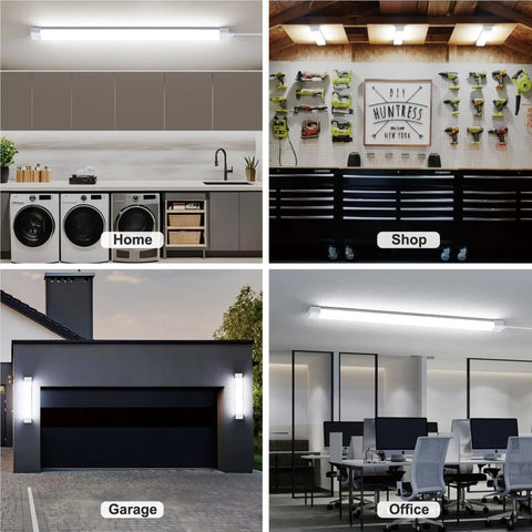 Under Cabinet Lights With Plug Dimmable 3000K To 6500K Color Temperature Wireless Control Panel And Remote installed in various settings