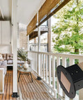 Installed heavy duty metal post base anchors for fence railings and privacy panels in backyard project.