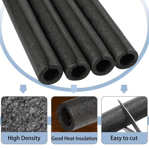 8 Pack Black Elbow Pipe Insulation Foam Tubes For Outdoor Use Easy Install Weatherproof Pipe Covers And Insulation Tubing For Water Lines