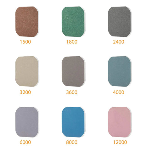 Soft Touch Micro Mesh 2 Inch Sanding Pads Kit With Grits 1500 Through 12000 for various projects