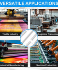 Top Shelf 316 Stainless Steel Conveyor Belt Fasteners 12 Inch Wire Hook Clips For 0.06 To 0.12 Inch PVC PU Belts being used in various industries.