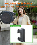 Upgrade Your Setup With This Built Tough Swivel Bracket Offering Smooth 180 Rotation For Giraffe Tools Hose Reel Aw25 And Aw30 Models Runs Like A Dream showing outdoor use with hose reel.