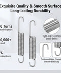 Pro Quality 4.5 Inch Recliner Springs 2 Pack Stainless Steel Tension Parts For Home Furniture shown with detailed features.