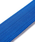Close-up of blue Kos Nylon Weight Belt For Freediving And Scuba, Durable Woven Belt with textured surface, 5 cm wide.