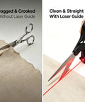 Pro Grade Time-Saving Laser Guided Fabric Cutting Scissors With Precision Laser Guide For Flawless Straight Cuts demo