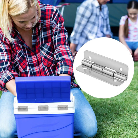 Stainless Steel Cooler Hinges 6 Pack With 24 Screws For Igloo Ice Chests 50 To 165 Qt Replacement Parts camping gear