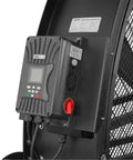 Control panel of Built Heavy 79 Portable Industrial Fan with stepless speed control for warehouse and shop airflow.