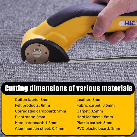 Heavy Duty Cordless Electric Scissors For Cardboard Box Cutter With Safety Lock And Rechargeable Battery Lightweight Power Tool cutting carpet.