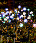 4 Pack Solar Garden Lights With Upgraded Panel Dope Battery Life And 18 Hour Run Time illuminating outdoor garden