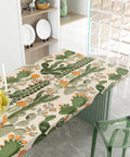 Desert Cactus Peel And Stick Wallpaper Floral Cacti Pattern on tabletop in modern kitchen, 17.7 Inch by 354 Inch roll shown.