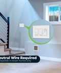 Humidity Sensor Switch For Ventilation Fans Auto On When Humid With 20 Minute Run Time No Brainer Energy Saver For Bathrooms, installed on wall, focus on switch design.
