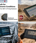 Heavy Duty 10.1 Inch Windows 11 Pro Rugged Tablet With Intel N5100 8Gb Ram 128Gb Ip68 waterproof, showing drop resistance features.