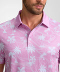 Mens Golf Polo Shirt Short Sleeve Dry Fit Wicking Collared Polo For Men Casual Print With Stretch Performance Fabric