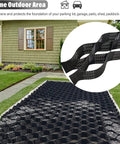 Heavy Duty Gravel Stabilizer Geogrid With Drainage Holes For Driveway And Garden 3x7m Floor Grate Grid installed in driveway