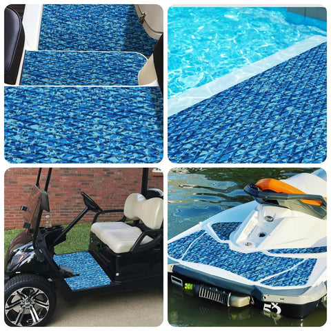 Camo EVA Boat Flooring Self Adhesive Non Slip Decking Mat For Boats Yachts Kayaks Motorboats Golf Carts RVs And More Cushioned Waterproof Traction Pad