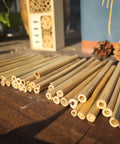 Solitary Bee Bamboo Tubes 4 Inch Pack Of 100 Bee Friendly Nesting Tubes For Mason Bee Houses Garden Pollination Kits