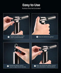 Instructions for Butane Torch Lighter With 25g Gas Capacity Refillable Blow Torch For Soldering Cooking And DIY Projects.