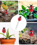Collage of 3 In 1 Ladybug Soil Tester Kit for Garden and Lawn measuring soil pH, moisture, and nutrients, visible in garden and pot settings.