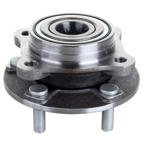 Front view of Front Wheel Hub And Bearing Assembly Replacement 2 Pack For Mitsubishi Lancer And 3000GT 5 Lug Front Hubs Without ABS OE Style.
