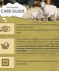 Wool blanket care guide with images of sheep for 100 Percent Virgin Wool Blanket 62 By 86 Inches Warm Thick And Washable