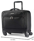 Xenon 3.0 Spinner Mobile Office Black Carry On With Four Multidirectional Wheels Built From Rugged 1680 Denier Ballistic Polyester