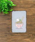 Vintage Metal Sign Ramen Theme Tin Wall Art For Home Office Garage Decor Cute Japanese Style With Retro Vibe 8 By 12 Inch Aluminum Plaque With Rustic Finish Durable And Easy To Mount